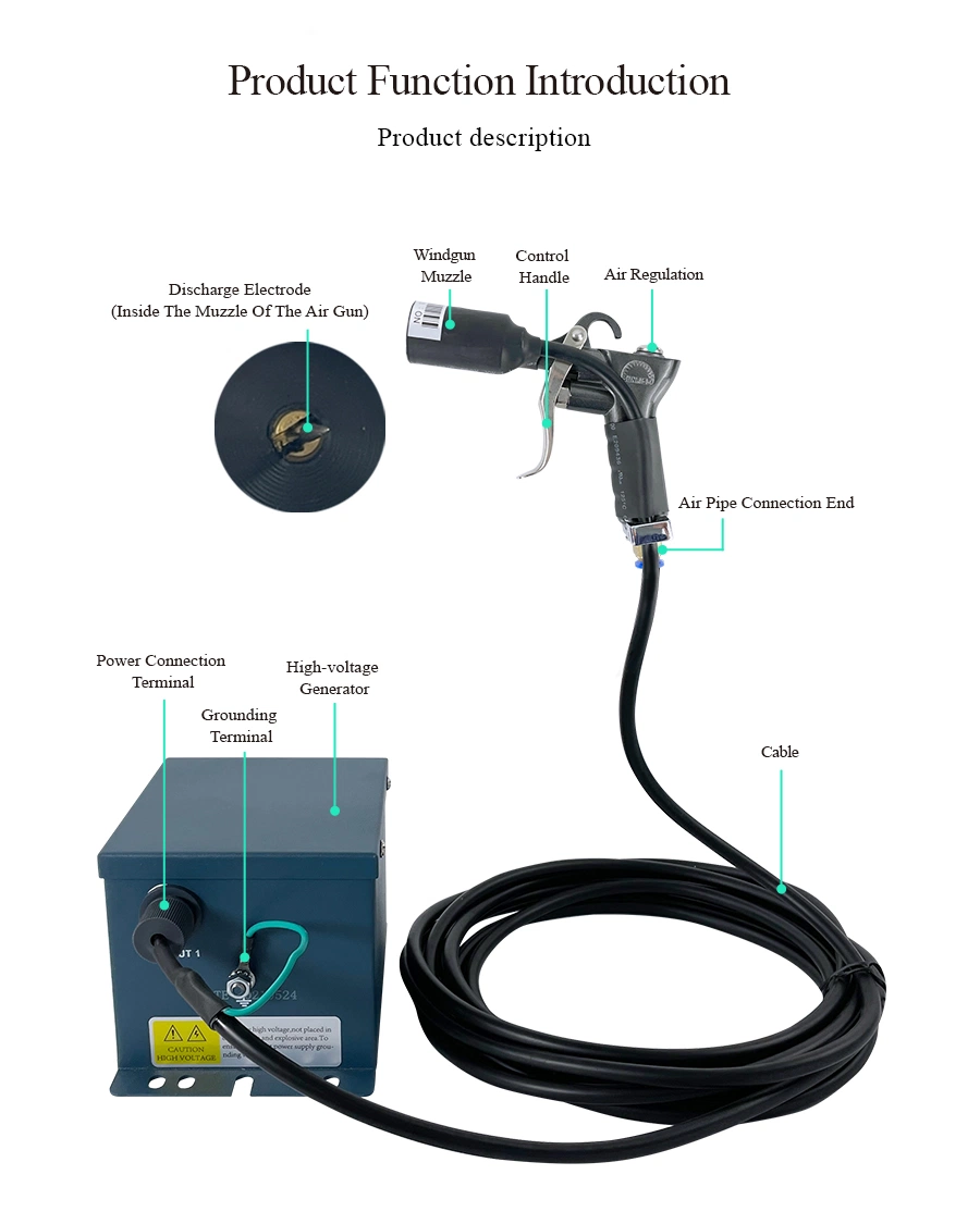 Qeepo Qp-Fg Ionizing Air Gun for The Static Neutralization and Dust Removal